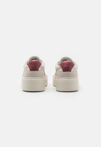 Calvin Klein CUPSOLE LACE UP - Sneakers - dark ecru/brick red