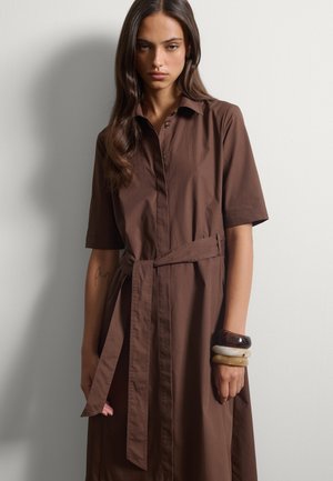 Stefanel, STRAIGHT DRESS BELT. - Maxi dress - dark brown