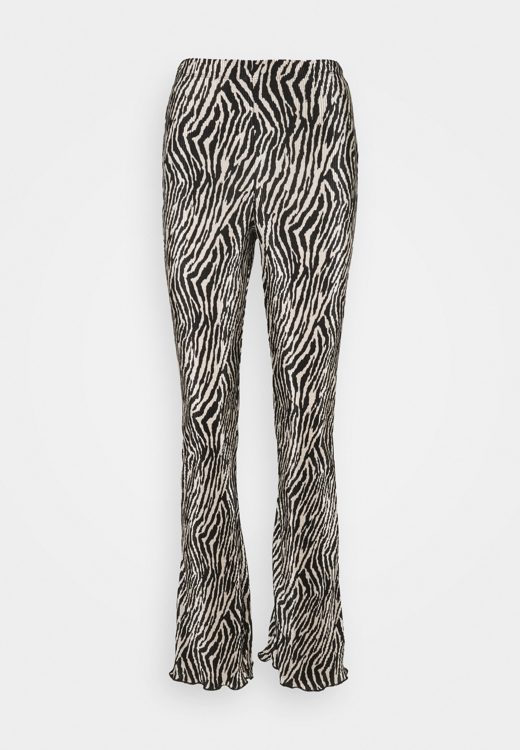 Zebra print flared trousers Clearance