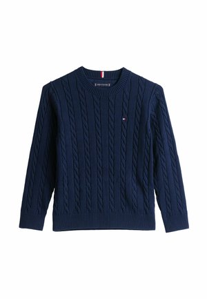 CREW NECK CABLE - Maglione - dark night navy