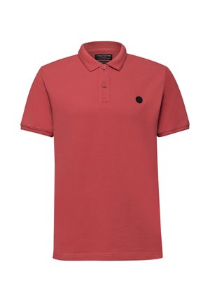 Street One MEN, SHORT-SLEEVE POLO SHIRT IN STRETCH QUALITY, czerwony