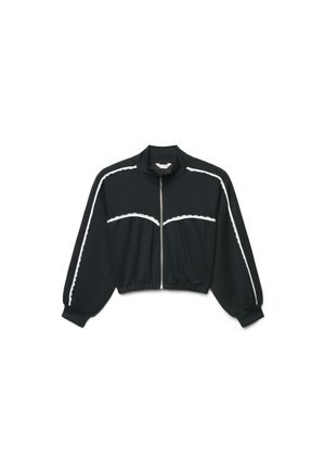 Calliope, FELPA TINTA UNITA - Sweat zippé - nero ultrablack