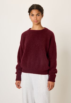 American Vintage MIT ANTEIL GASPACHO CHINE - Pullover - bordeaux