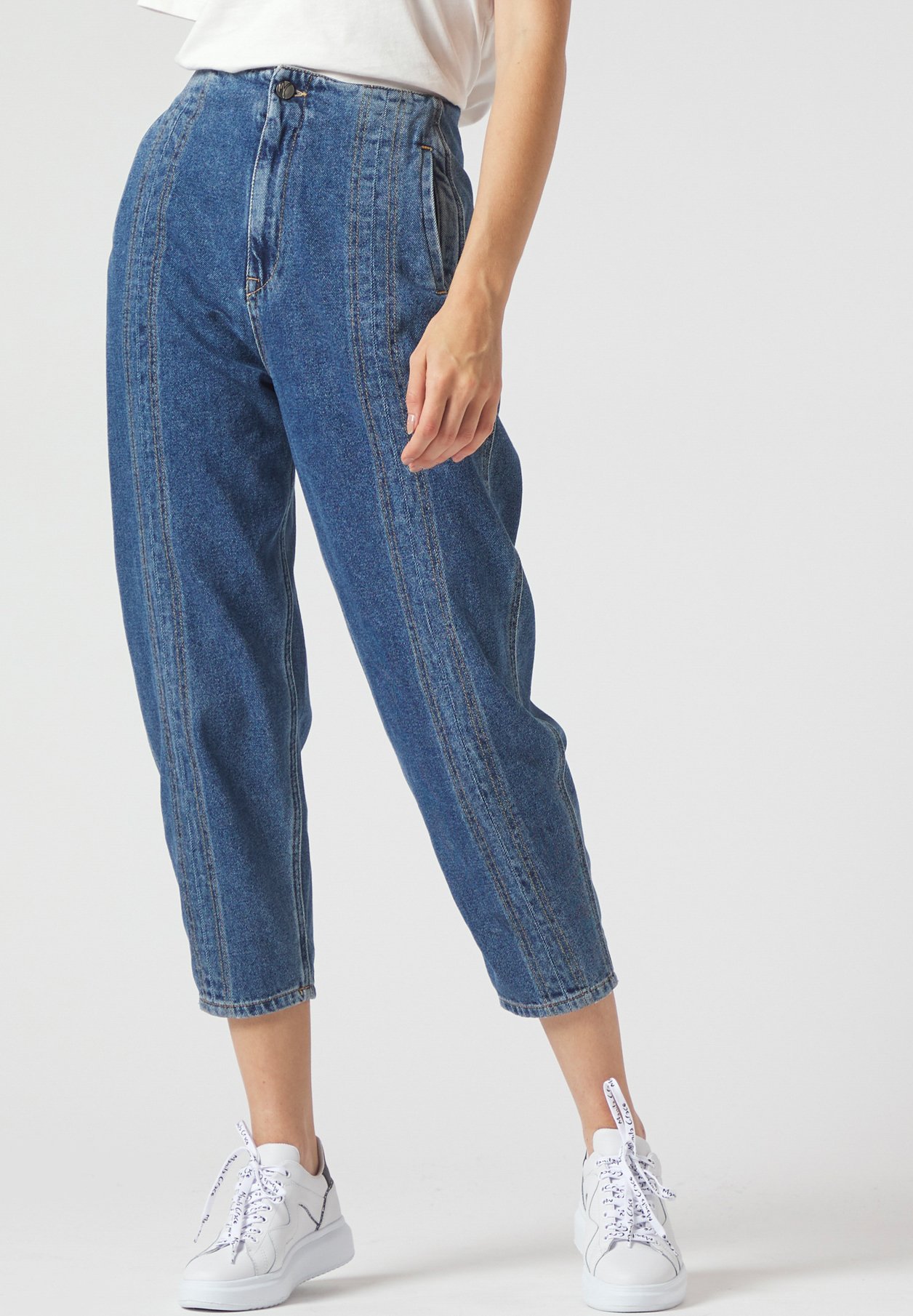 Manila Grace Jeans slim fit - medium blue/blu - Zalando.it