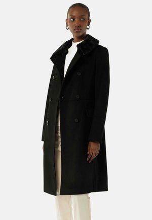MIT KRAGEN - Classic coat - schwarz