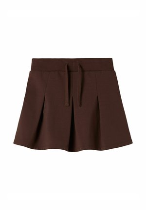 Falda plisada - seal brown