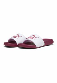 Puma POPCAT UNISEX - Pool slides - white pinktastic