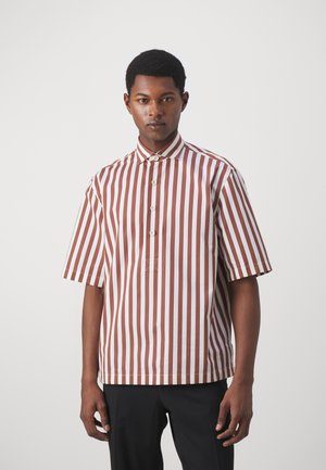 LARDINI CAMICIA RICERCA UOMO - Button down-skjorte - brown/white
