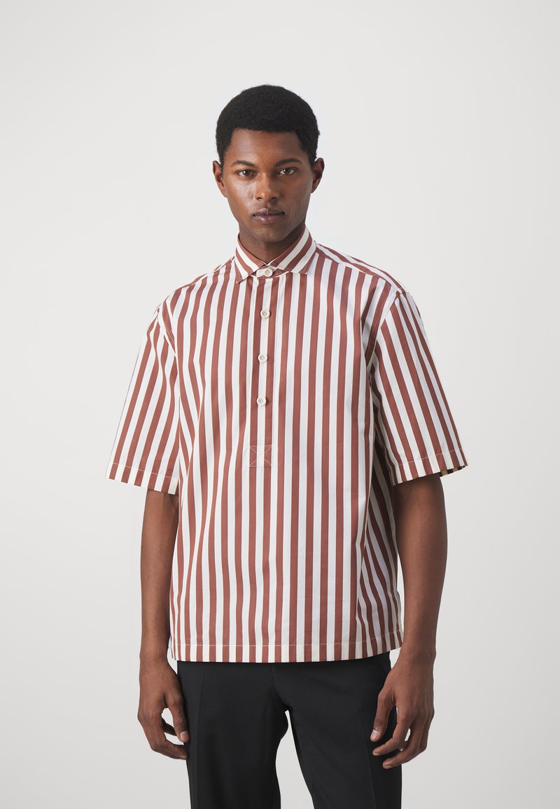 LARDINI - CAMICIA RICERCA UOMO - Hemd - brown/white, Vergrößern