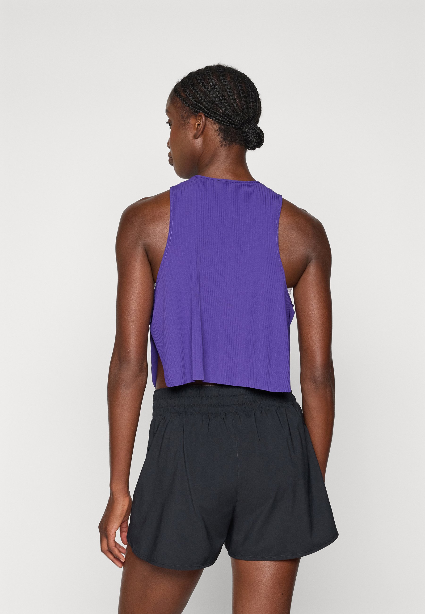 purple nike crop