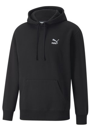 CLASSICS SMALL LOGO FL - Mikina s kapucí - puma black