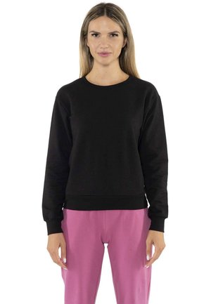 LEONE 1947, WOMAN CREWNECK NEVER WITHOUT - Sweatshirt - black