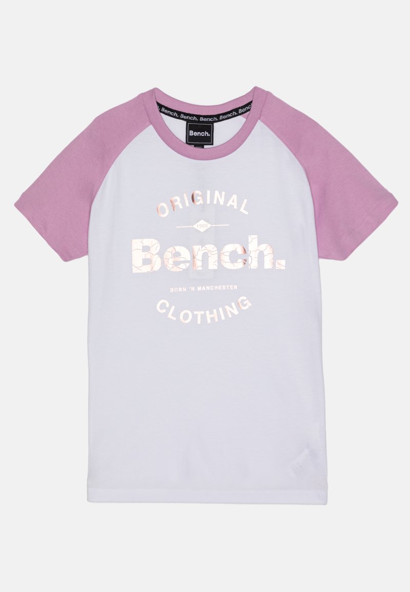 Bench GLEAM - T-shirts med print - white/hvit - Zalando.no