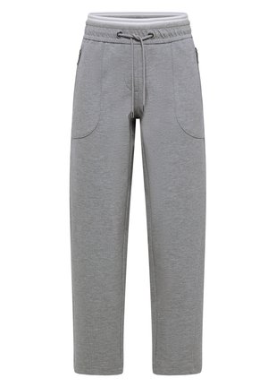 Cecil, MID WAIST BARREL LEG HOSE IM CASUAL FIT - Pantalon classique - light grey melange