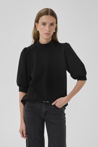 My Essential Wardrobe THE PUFF - Lihtne T-särk - black