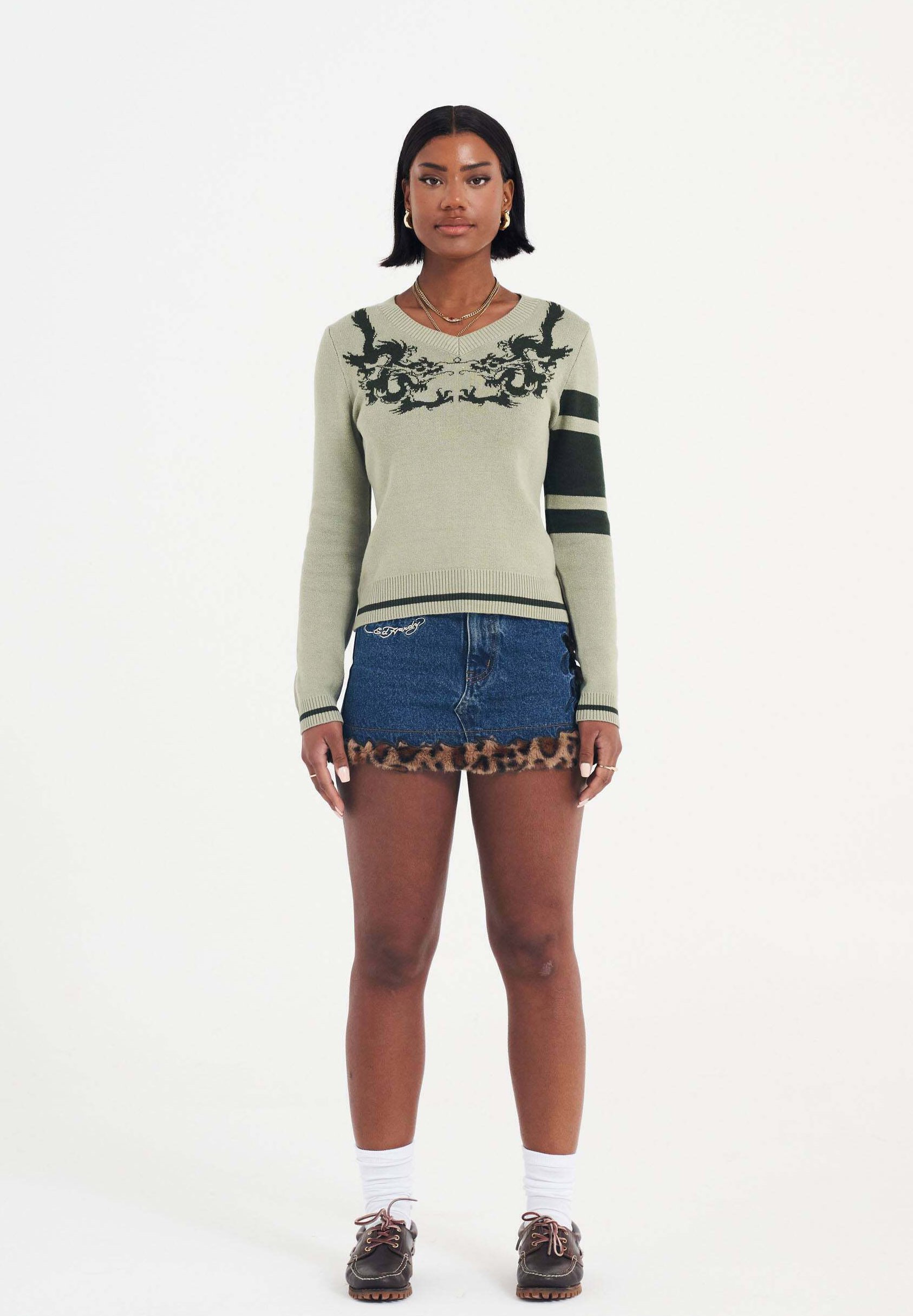Ed Hardy LEO - Denim skirt - indigo/blue denim - Zalando.ie