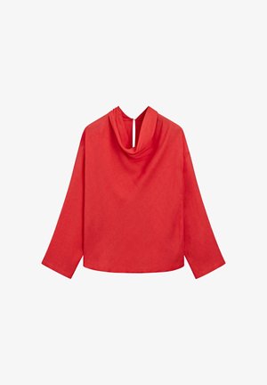 Massimo Dutti, FLOWING WITH DRAPED COLLAR - Tunika - red