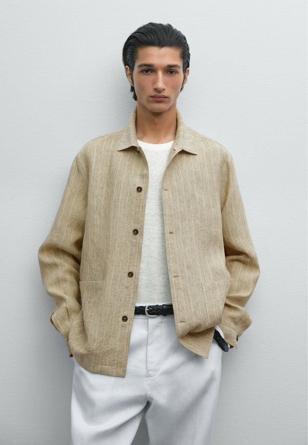 STRIPED OVER 00125410 - Hemd - beige