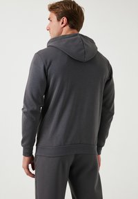 Buratti Majica s kapuljačom i patentnim zatvaračem - anthracite