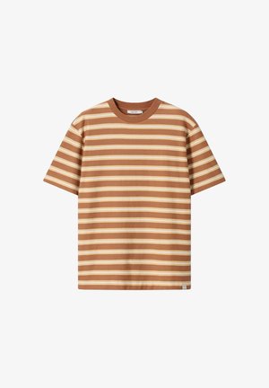 Sissy-Boy, SISSY-BOY GESTREIFTES T-SHIRT - GRÜN - T-shirt imprimé - braun