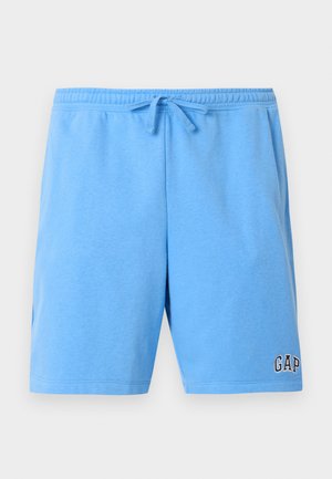 Světle modré volnočasové šortky s elastickým pasem a šňůrkou, s malým logem "GAP" na spodní pravé noze.