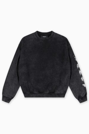 FAVELA WEAKNESS CREWNECK UNISEX - Sweater - black washed