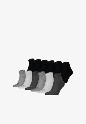Puma, UNISEX 12 PACK - Sneaker socks - schwarz grau