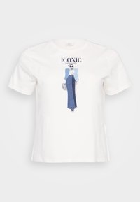 CARKITA LIFE TEE - Printtipaita - cloud dancer