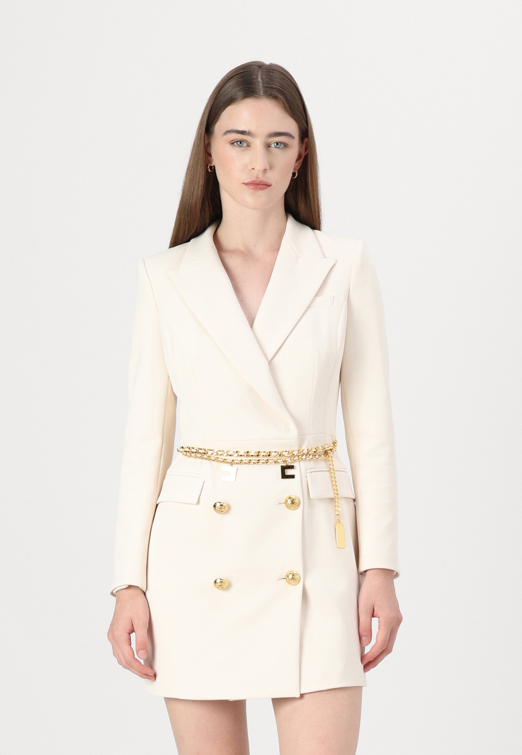 Abito Donna Elisabetta Abito Giacca Elisabetta Franchi Abito Corto Da Donna  Elisabetta Franchi A Giacca Con Cintura AB09216