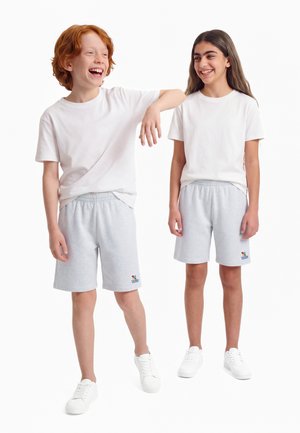 The New Society, LOGO - Shorts - light grey melange