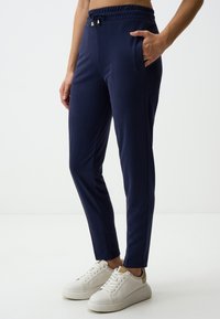 CUT HIGH WAIST - Trainingsbroek - dark blue