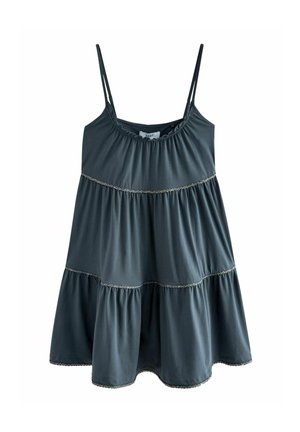 TIERED - Jerseyklänning - navy