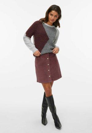 Vero Moda PULLOVER VMKEISA - Džemperis - light grey melange