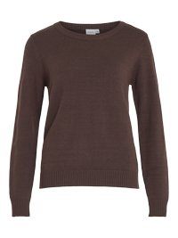 VIRIL O NECK  - Stickad tröja - coffee bean