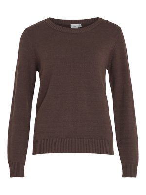 VILA VIRIL O-NECK  - Jersey de punto - coffee bean