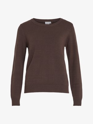 VILA VIRIL O-NECK  - Pullover - coffee bean