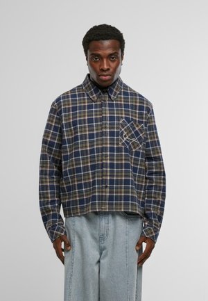 Pluus - dark blue olive vanilla dark red