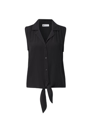 Street One, BLUSENTOP MIT BOWLING-KRAGEN UND KNOTEN - Débardeur - black