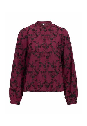 Object, BLOUSE EMBROIDERED - Chemisier - windsor wine