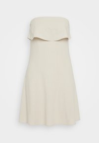 VMDANI TUBE FRILL SHORT DRESS  - Denní šaty - offwhite