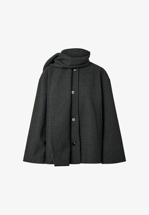 Pieces, JACKET PCAGNES SHORT - Leichte Jacke - dark grey melange