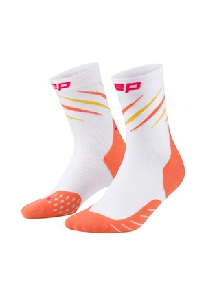 RUN COMPRESSION EDITION CLAW MID CUT - Sportsocken - white coral mix
