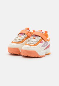 Fila DISRUPTOR UNISEX - Sneakers laag - marshmallow/shell coral