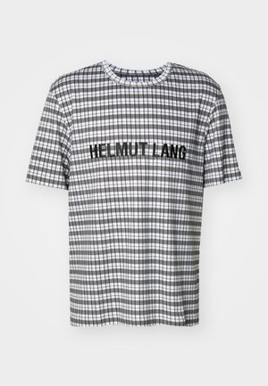 Helmut Lang LOGO TEE - Camiseta estampada - black/white
