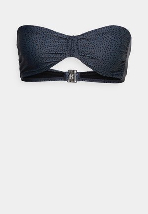 PRINTED BANDEAU - Parte de cima de biquíni - blue