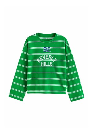 Next, REGULAR FIT - CREW NECK LONG SLEEVE TOP - Langærmet T-shirt - green stripe
