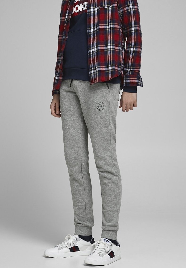 Jack & Jones Junior GORDON SHARK - Jogginghose - light grey melange