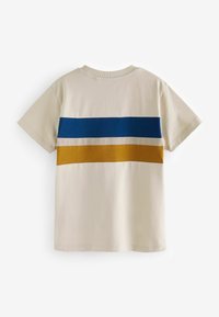 Next BLOCK SHORT SLEEVE - T-shirts print - ecru navy tan