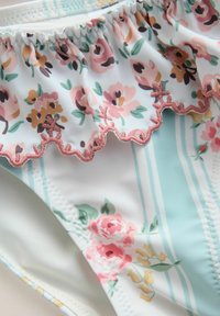 Next REGULAR FIT - FRILL BRODERIE SET - Bikini - blue stripe floral
