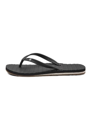 CONCOURSE - Sandalias planas - black white